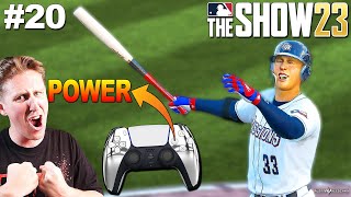 ONLY POWER SWINGING ALL GAME  MLB The Show 23  Road to the Show 20 [upl. by Ylera30]