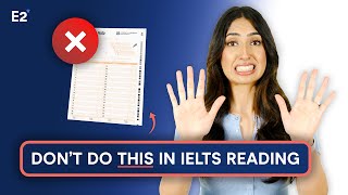 Dont do THIS in the IELTS Reading Test [upl. by Aihtnamas]