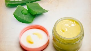 Crema de aloe vera para piel seca Cosmética natural [upl. by Adirehs]