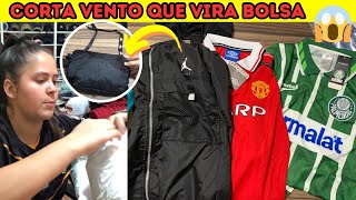 CORTA VENTO QUE VIRA BOLSA  IMPORTAR CAMISAS DE TIMES DA CHINA [upl. by Aryk]