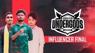 🔴OFFICIAL INFLUENCER PHASE FINAL  UNDERGODS LEAGUE  GARENA FREE FIRE LIQUID ESPORTS [upl. by Eelsel]