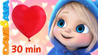 💓 Skidamarink Nursery Rhyme and More Baby Songs  Valentines Day  Dave and Ava 💓 [upl. by Fernando]