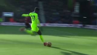 Origi goal from Tight Angle vs Bournemouth HD [upl. by Idnerb]