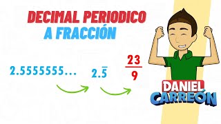 CONVERTIR DECIMAL PERIODICO A FRACCIÓN Super fácil  Para principiantes [upl. by Eilraep603]