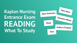 Kaplan Nursing Reading  Kaplan Nursing Entrance Exam READING Section 2024 [upl. by Ainevuol]