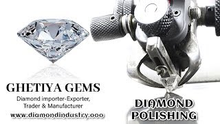 Diamond Polishing Unit Ghetiya Gems Diamond workshop  Diamond Industry [upl. by Ainesell480]