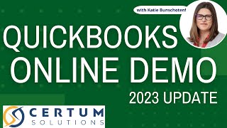 FULL DEMO  QuickBooks Online  2023 Update [upl. by Lerrej158]