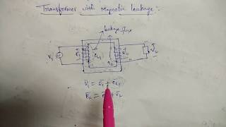 Transformer with magnetic leakage [upl. by Goldstein927]