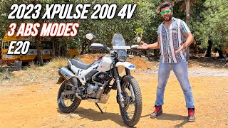 Finally 🔥😍 2023 Hero Xpulse 200 4v ABS Modes  E20 OBD2 BS7  Full Ride Review 🔥 [upl. by Einehpets]