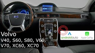 Android Auto amp Apple Carplay  Volvo V40 S60 S80 V60 V70 XC60 XC70 [upl. by Llerraj]