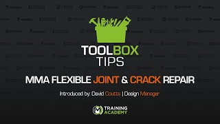 ToolBox Tips  MMA Flexible Joint amp Crack Repair  How to apply UltraCrack L275  Presented by Meon [upl. by Atlanta579]