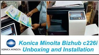 Konica Minolta bizhub c226i  Konica Minolta bizhub c226i installation amp Unboxing  konica treand [upl. by Winnie]