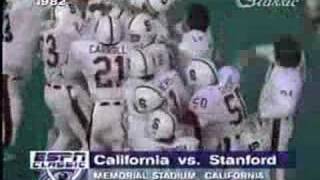 1982 Cal vs Stanford [upl. by Leahcimsemaj]