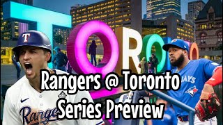 Texas Rangers Toronto Blue Jays Series Preview [upl. by Krasner]