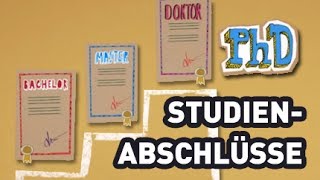 Studienabschlüsse  Studieren so gehts [upl. by Medlin573]