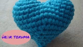 ❤Ürək toxumaKalp yapımıAmigurumi Heart Crochetamigurumi crochet [upl. by Nylsor]