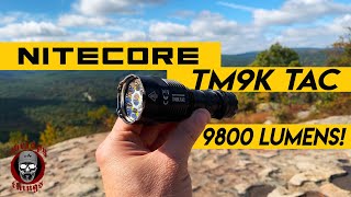 This light is a MONSTER Except  The 9800 Lumen Nitecore TM9K TAC Flashlight Chrispy Review [upl. by Ominoreg]