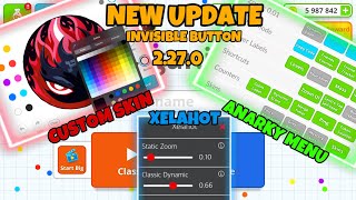 NEW UPDATE MODINVISIBLE BUTTONANARKY MENUCUSTOM SKINXELAHOT MACROVERSION 2270AGARIO MOBILE [upl. by Coriss]