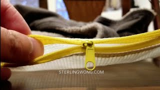 How to Repair Broken Zipper Split  Separated [upl. by Monroe236]