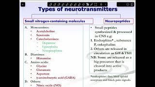 Neurotransmitters Biochemistry  part 1 [upl. by Oruntha]