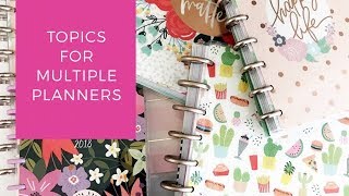 Topics for Multiple Planners [upl. by Mariele]