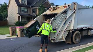 Advanced Disposal Hino 338 Loadmaster Rear Load Garbage Truck [upl. by Stein]