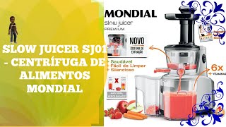 SLOW JUICER SJ01  CENTRÍFUGA DE ALIMENTOS MONDIAL [upl. by Yeleen]