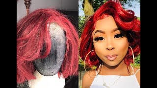 PART 2  HOW TO MAKE A SYNTHETIC WIG LOOK HUMAN  STYLING [upl. by Elicec]