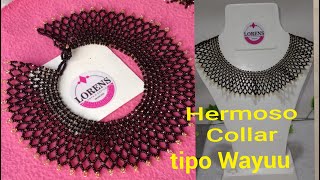 Cómo hacer un hermoso collar tipo Wayuu [upl. by Rola]