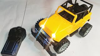 Rc thar jeep unboxing and testing remote control car unboxing [upl. by Ahse]