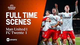 FC Twente Fans GOING MENTAL at Old Trafford 🎉  Man United 11 FC Twente  Europa League Highlights [upl. by Leonard588]