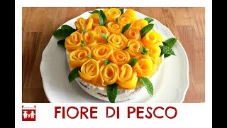 Cheesecake FIORE DI PESCO leggera  bellissima e BUONISSIMA dolci 2CK [upl. by Elton]