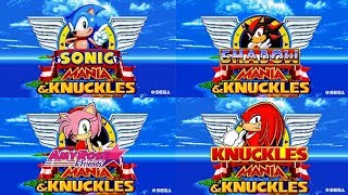 Sonic Mania Best Mods 7 Whatever amp Knuckles [upl. by Anialahs591]