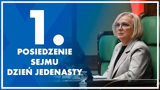 1 posiedzenie Sejmu  dzień jedenasty 19 grudnia 2023 r [upl. by Cann956]