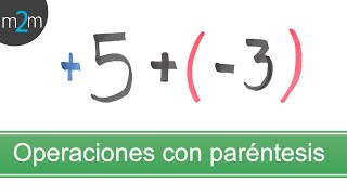 Suma y resta de números enteros con paréntesis [upl. by Suixela]