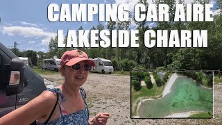 Camping Car Aire Lakeside Charm and Col du Grand Colombier Views [upl. by Ennaillek]