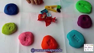 Reconociendo las huellas de los objetos en las plastilinas [upl. by Felisha]