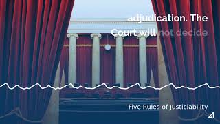 Five Rules of Justiciability [upl. by Gorrian]