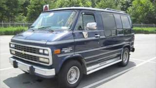 1994 Chevrolet G20 Conversion Van Start Up Exhaust and In Depth Tour [upl. by Greff]