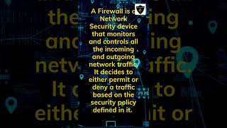 What is a Firewall   Firewall Explained  Firewalls and Network Security shorts firewall [upl. by Marquita]