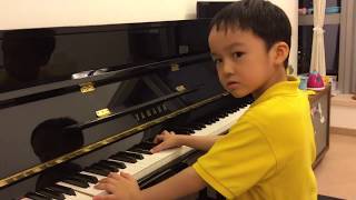 Chopin Etude in E Major Op 10 No 3 quotTristessequot by Jonah Ho age 5 [upl. by Artimas]