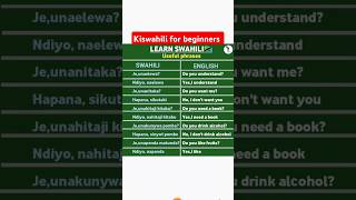 Kiswahili lessons swahili english englishlanguage spokenenglish uswahilini [upl. by Oiuqise]