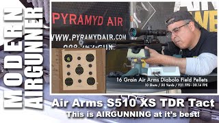 Air Arms S510 XS TDR Tactical 22 Caliber  Airgun Review Pellet amp Slug Testing [upl. by Schonfield]