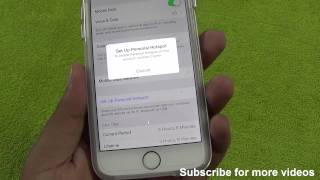 How To Enable amp Fix Personal HotSpot on this account Contact Carrier Issue iOS 8 iPhone 6 or 6 plus [upl. by Galvin]