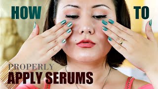 HOW TO Properly APPLY SERUMS ON THE FACE  Skincare Specialist On Applying Serums Skincare Talks [upl. by Aikenat]