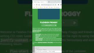 flexbox froggy game1Learn Css with fun 🐸flexbox css [upl. by Aehsila]