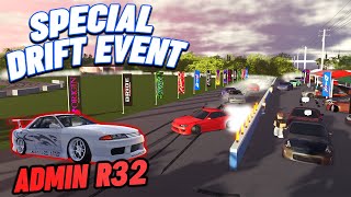 DRIFTING ADMIN R32 AT SPECIAL DRIFT EVENT RP  ROBLOX  Southwest Florida [upl. by Klos]