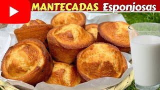 MANTECADAS ESPONJOSAS con ingredientes que TIENES en CASADulce Hogar Recetas 💕 [upl. by Akirdnas]