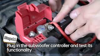 How to Install AINAVI 10 inch Under Seat Car Subwoofer Buildin Amplifier Power Subs [upl. by Liscomb233]