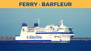 Arrival of ferry BARFLEUR in Cherbourg Brittany Ferries [upl. by Jaenicke]